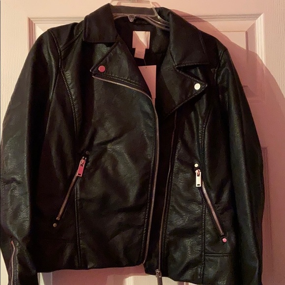 H&M Jackets & Blazers - Vegan leather motorcycke jacket